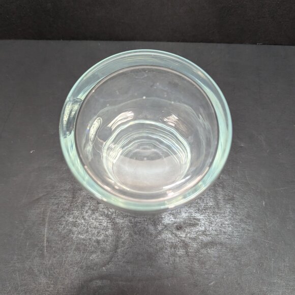 Vintage Tumble Up Clear Heavy Glass Bedside Water Pitcher 16 Oz No Cup - Picture 8 of 8